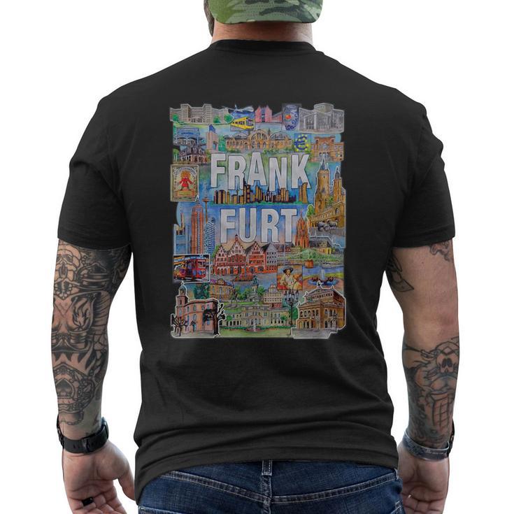 Bembel Ffm Frankfurt Skyline T-Shirt mit Rückendruck