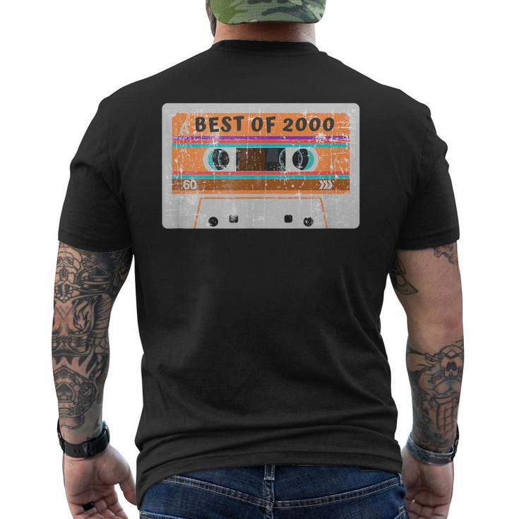 Best Of 2000 Cassette Tape Vintage Men's T-shirt Back Print