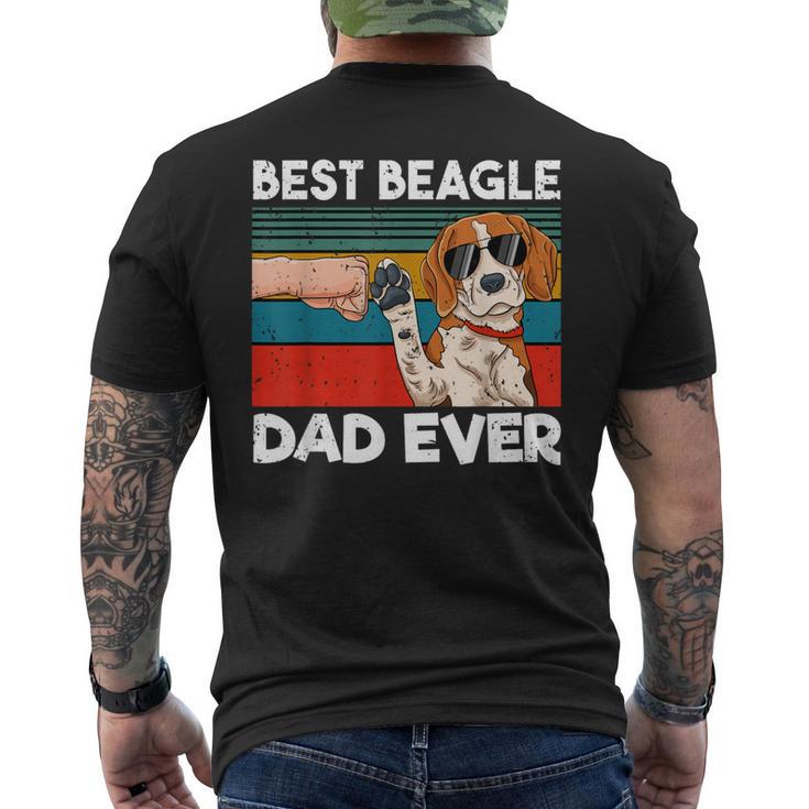 Best Beagle Dad Ever Best Beagle Dogs Dadintage T-Shirt mit Rückendruck