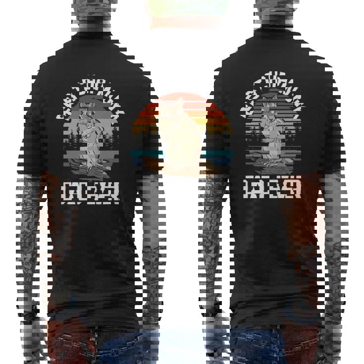 Best Chipmunk Dad Ever Chipmunk Lover Mens Back Print T-shirt