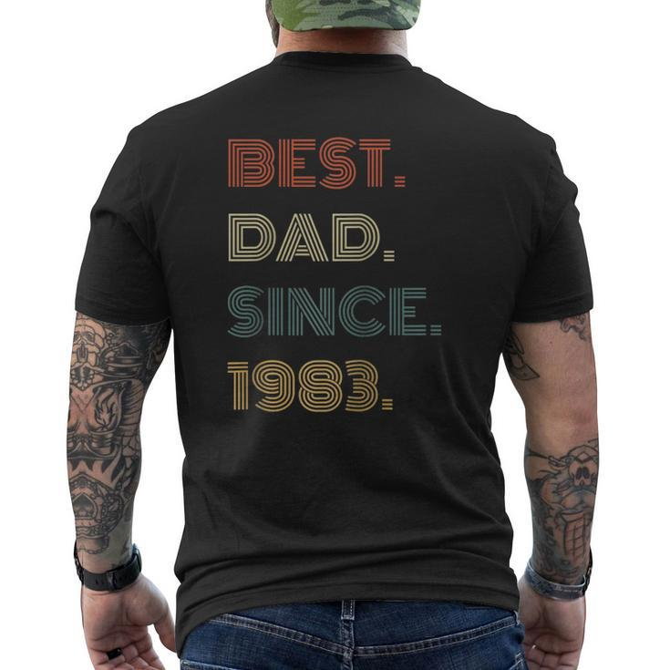 Best Dad Since 1983 Clothes For Him Men Retro Vintage Raglan Baseball Tee Mens Back Print T-shirt