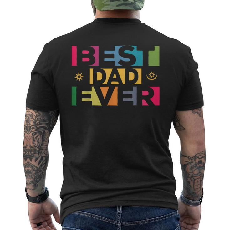 Best Dad Ever African Dad Father's Day Men's T-shirt Back Print