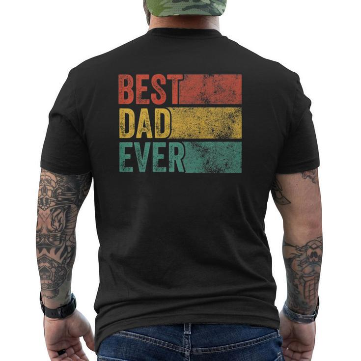 Best Dad Ever Husband Sarcastic Dad Joke Vintage Mens Back Print T-shirt