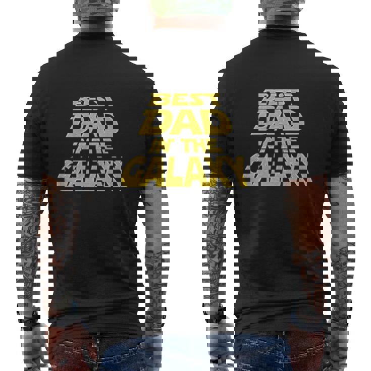 Best Dad In The Galaxy Mens Back Print T-shirt