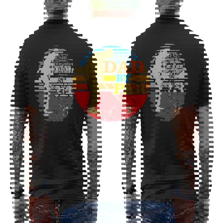 Best Dad By Par Golf Ball Tree Golfing Gag For Men Mens Back Print T-shirt