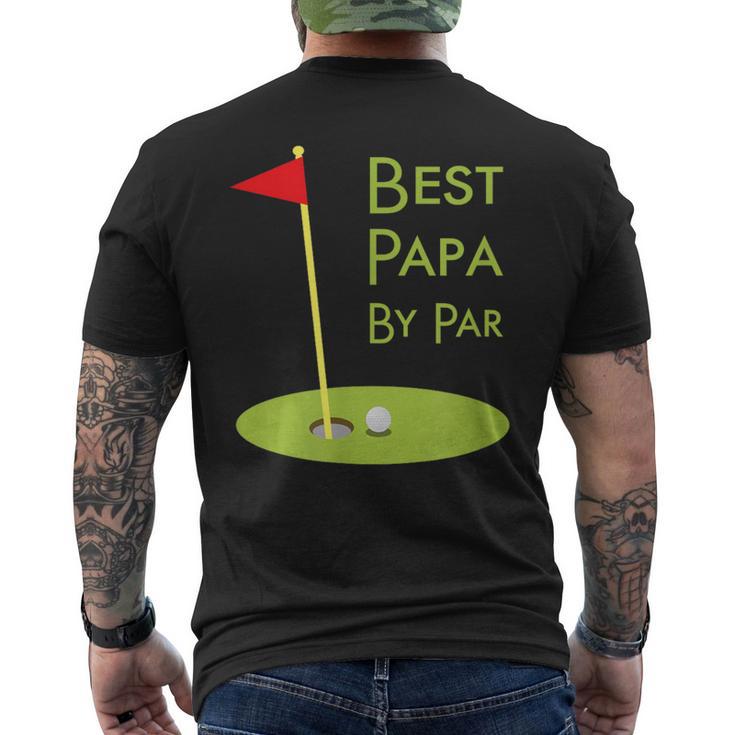 Best Dad By Paratertagsgeschenk Für Papa-Golfer T-Shirt mit Rückendruck