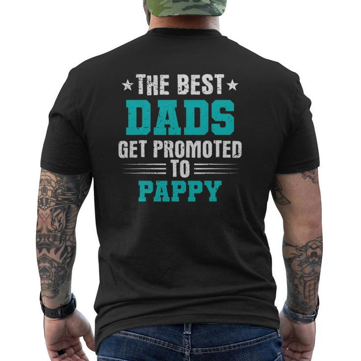 The Best Dads Get Promoted To Pappy Dads Pappy Mens Back Print T-shirt