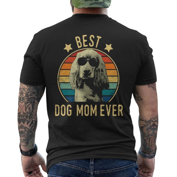 Best Dog Mom Ever English Cocker Spaniel Mother's Day Men's T-shirt Back Print