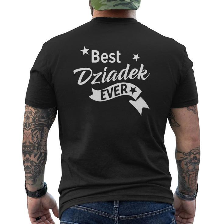 Best Dziadek Ever Polish Grandpa Mens Back Print T-shirt