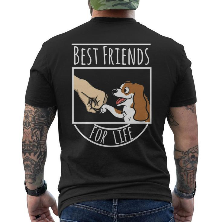 Best Friend Cavalier King Charles Spaniel Dog Men's T-shirt Back Print