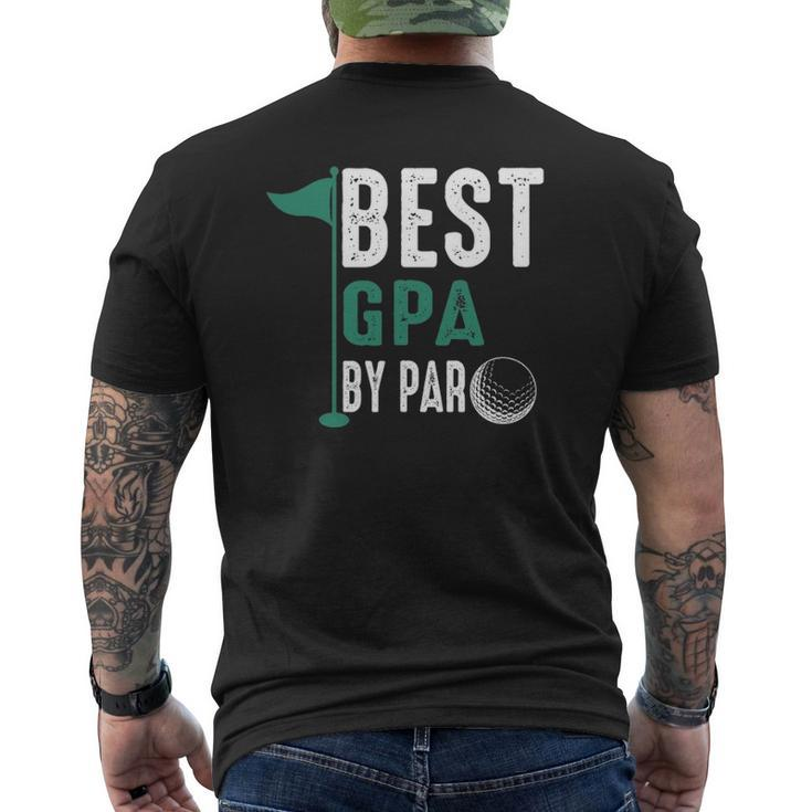 Best Gpa By Par Father's Day Golf Mens Back Print T-shirt