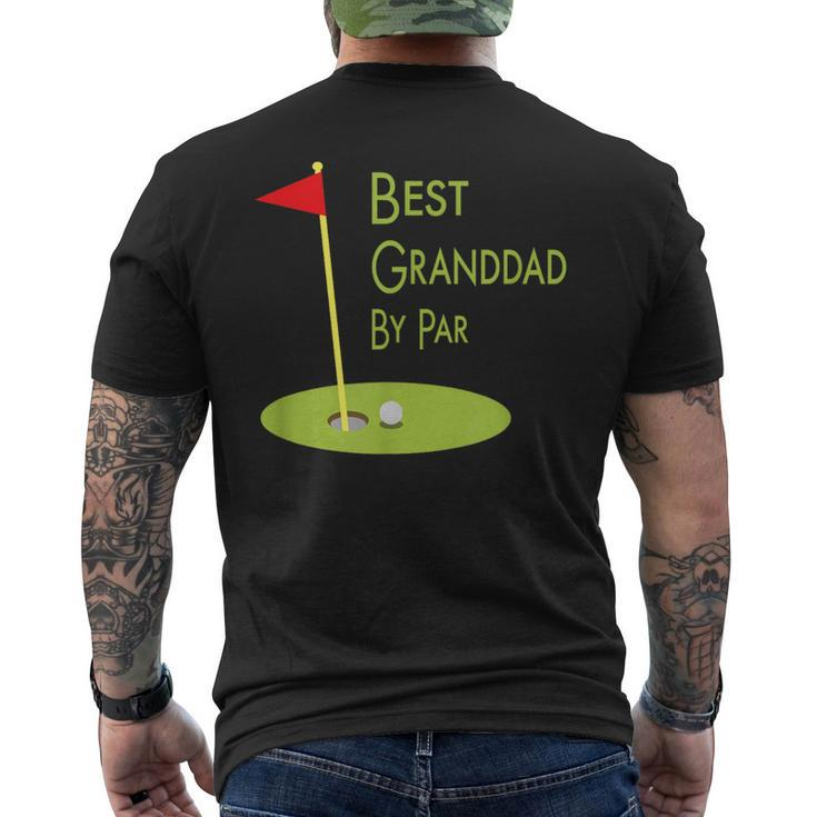 Best Granddad By Par Father’S Day Golfing For Grandpa Men's T-shirt Back Print
