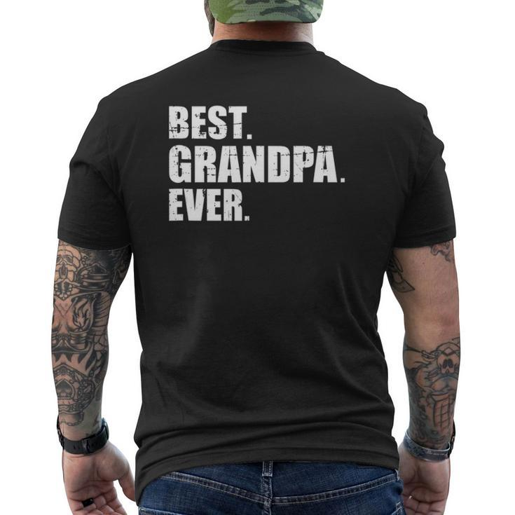 Best Grandpa Ever Tank Top Mens Back Print T-shirt