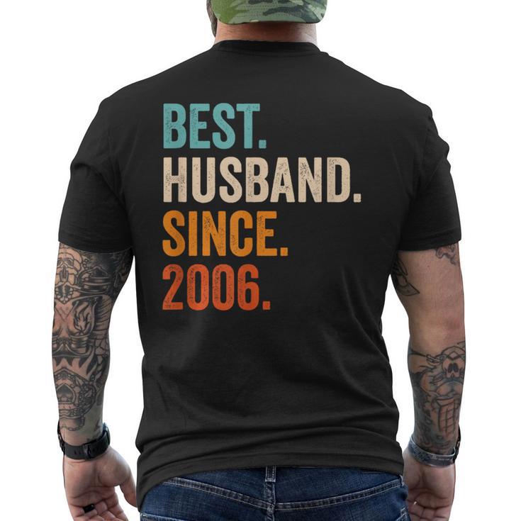 Best Husband Since 2006 17Th Wedding Anniversary Men's T-shirt Back Print