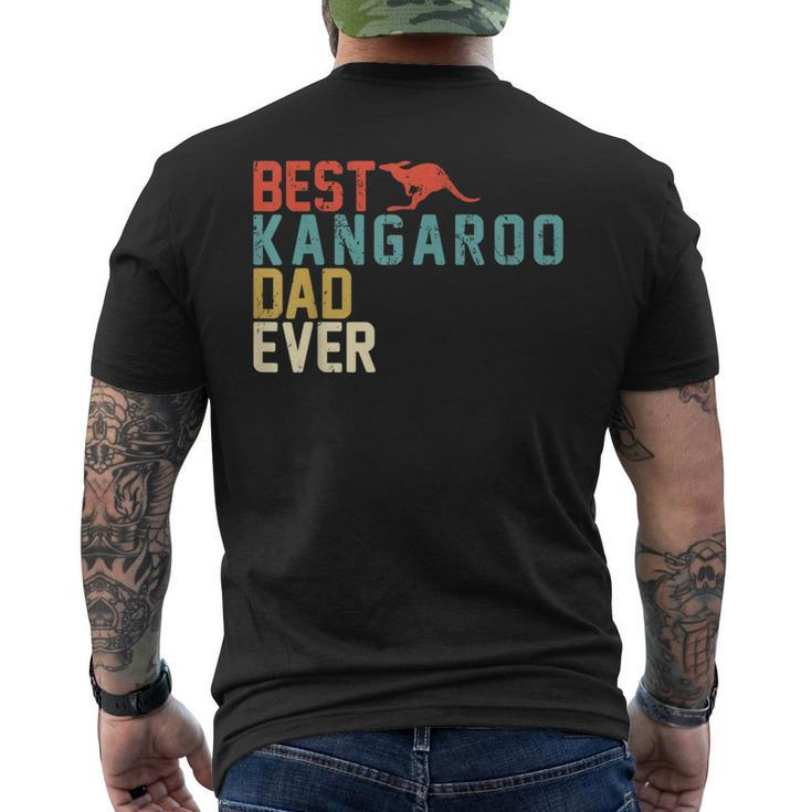 Best Kangaroo Dad Ever Retro Vintage Men's T-shirt Back Print