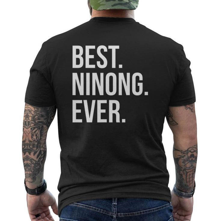 Best Ninong Ever Godfather Pinoy Filipino Mens Back Print T-shirt