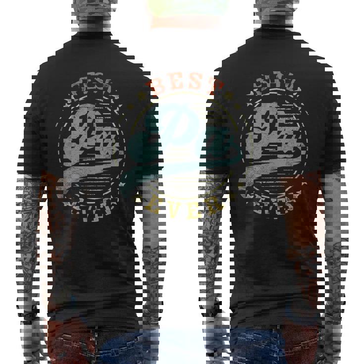 Best Pa Ever Father's Day Pa Vintage Emblem Men's T-shirt Back Print