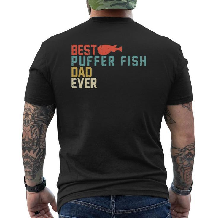 Best Puffer Fish Dad Ever Retro Vintage Mens Back Print T-shirt