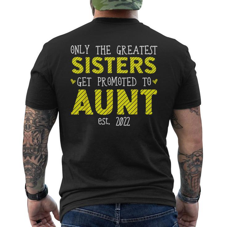 The Best Sisters Become Aunts 2022 Men's T-shirt Back Print