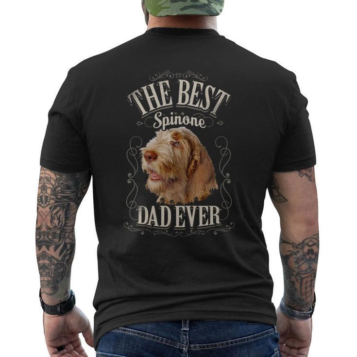 Best Spinone Dad Ever Italian Spinone Dog Vintage Men's T-shirt Back Print