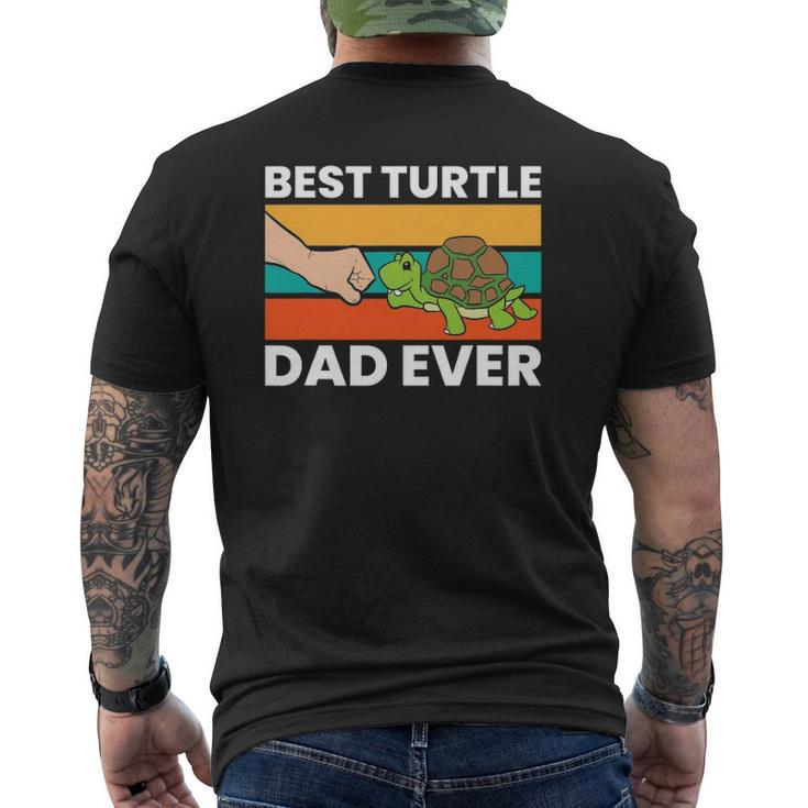 Best Turtle Dad Ever Love Sea Turtles Mens Back Print T-shirt