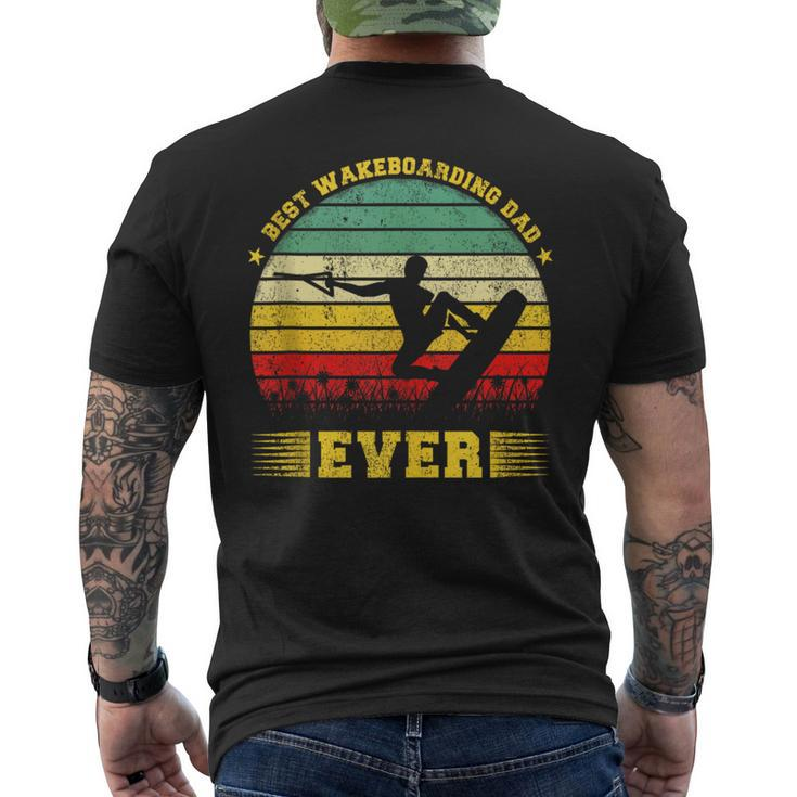Best Wakeboarding Dad Ever Men's T-shirt Back Print