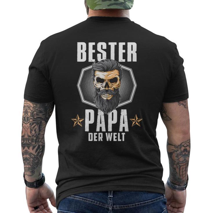 Bester Papa Der Welt Father's Day Father's Day T-Shirt mit Rückendruck