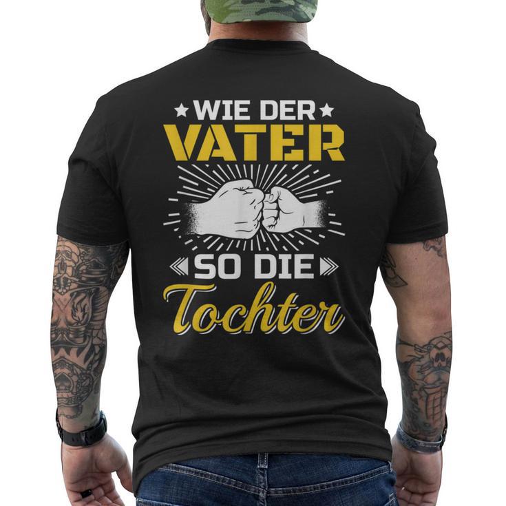 Bester Papa Der Welt Father's Day Wie Der Fater So Die Tochter S T-Shirt mit Rückendruck