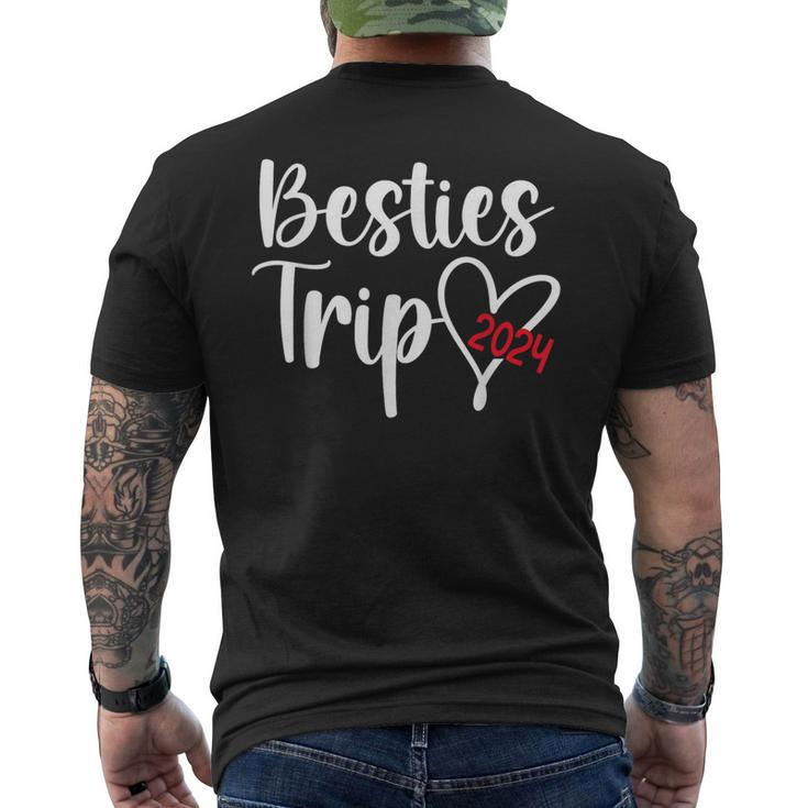 Besties Trip 2024 Best Friend Vacation Besties Travel Men's T-shirt Back Print