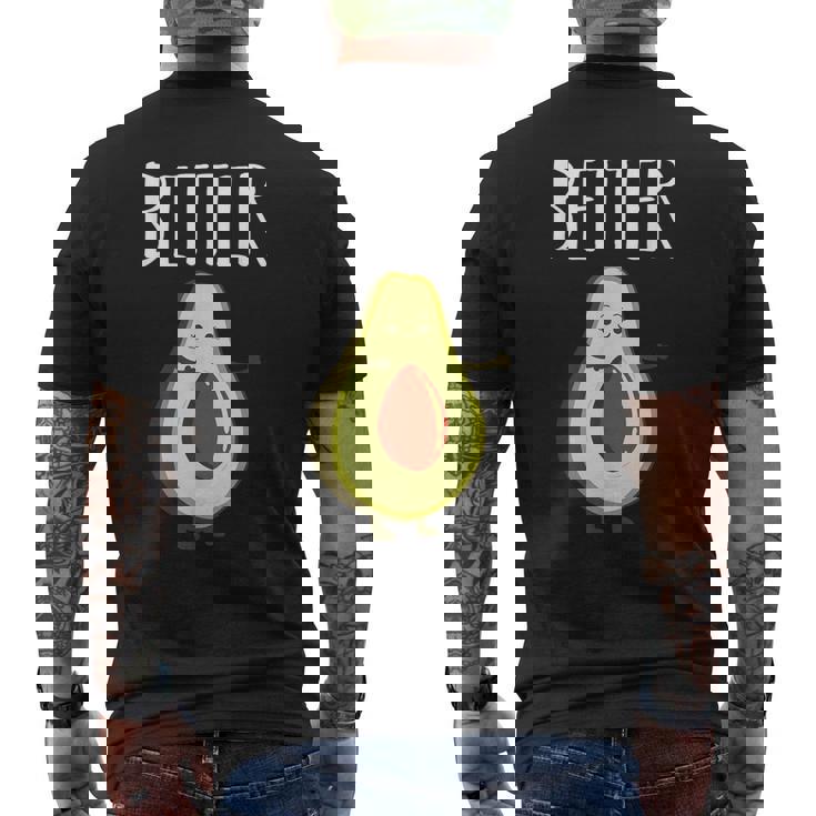 Better Demi-Avocat Assorti Couple Saint-Valentin Mariage T-shirt imprimé au dos