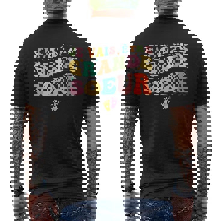 Bientot Grande Soeur Je Vais Être Grande Sœur T-shirt imprimé au dos