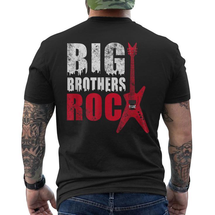 Big Brothers Rock Toddler & Adult Big Brother Men's T-shirt Back Print