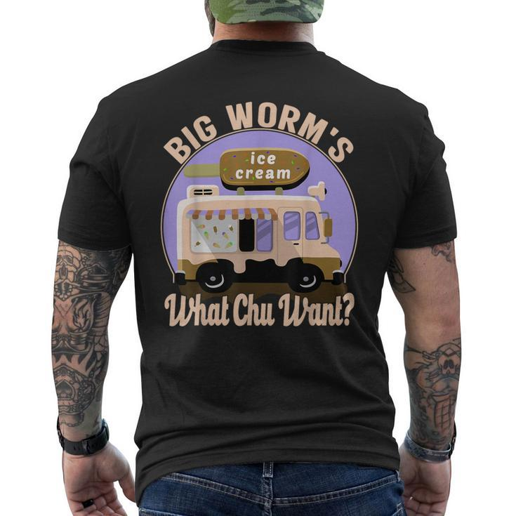Big Worms Ice Cream Men's T-shirt Back Print