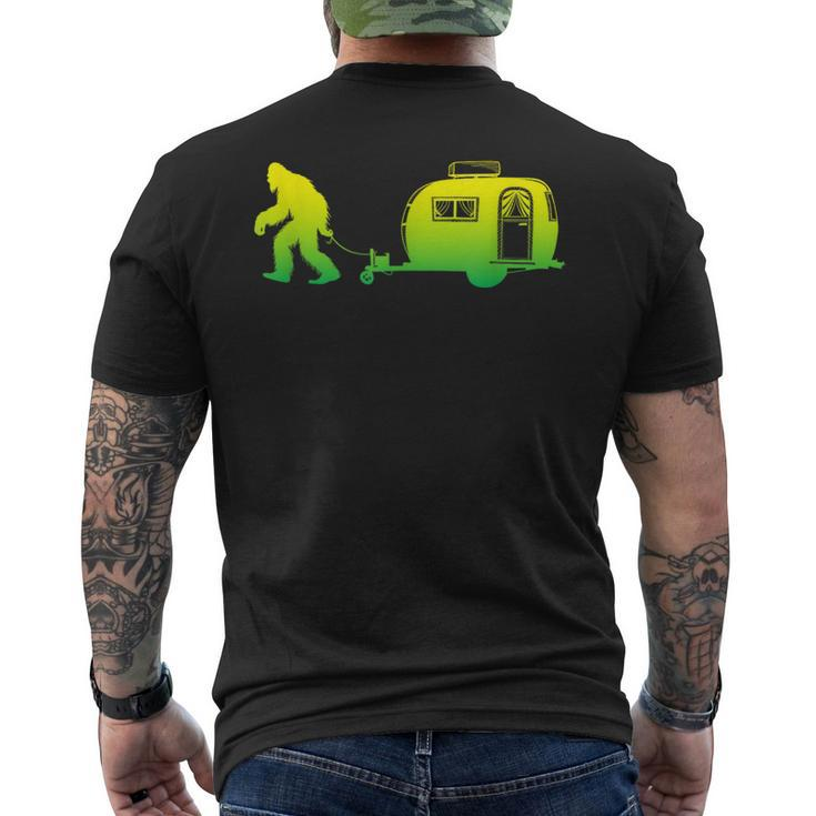 Bigfoot Rv Motorhome Camping Sasquatch Campervan Graphic Men's T-shirt Back Print