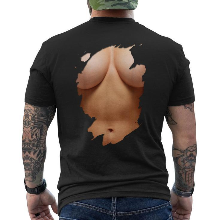 Bikini Model Hot Body Big Boobs Adult T-Shirt mit Rückendruck