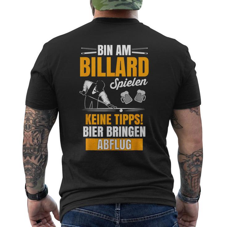 Billiard Table Carambolage Billiard Cue Billiard Club Kö T-Shirt mit Rückendruck