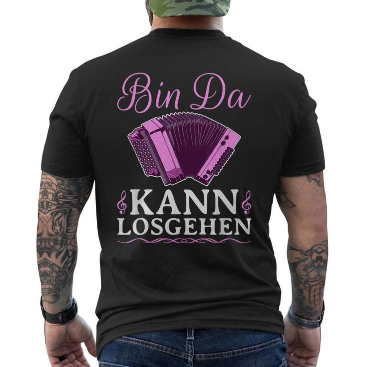 Bin Da Kann Losgehen Styrian Harmonica Squeeze S T-Shirt mit Rückendruck