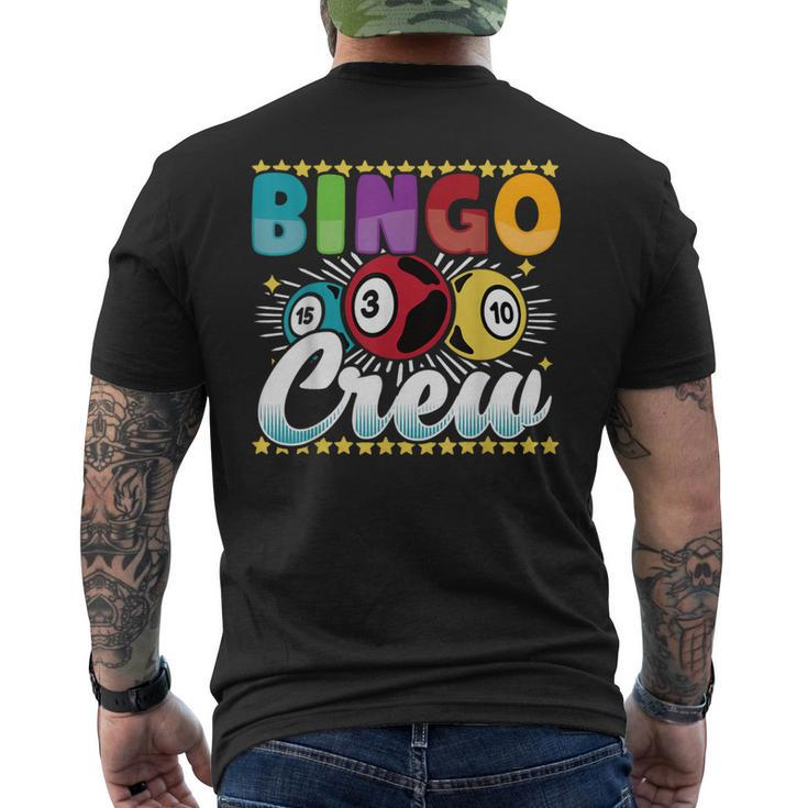 Bingo Player Gambling Bingo Crew Men's T-shirt Back Print