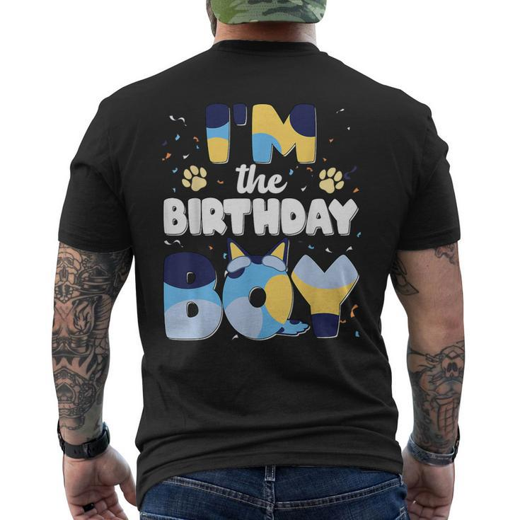 Im The Birthday Boy Dog Family Matching Men's T-shirt Back Print