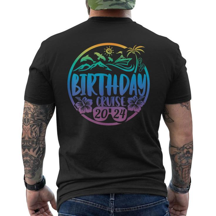 Birthday Cruise 2024 Family Cruise Trip Summer Vacation Men's T-shirt Back Print