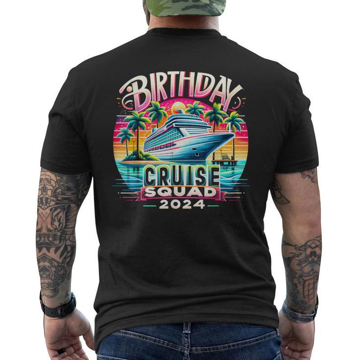 Birthday Cruise Squad 2024 Birthday Party Cruise Squad Men's T-shirt Back Print