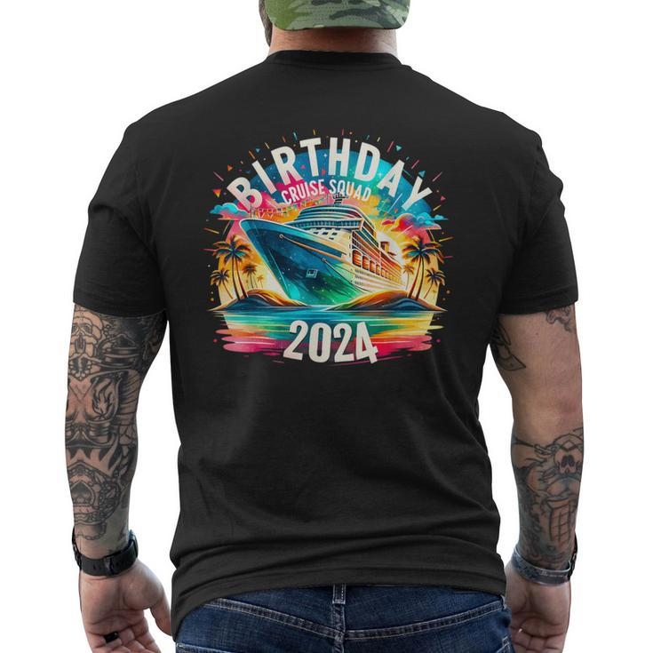 Birthday Cruise Squad 2024 Birthday Party Cruise 2024 Men's T-shirt Back Print