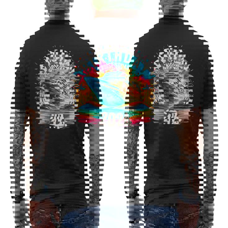Birthday Cruise Squad 2024 Birthday Party Cruise 2024 Men's T-shirt Back Print