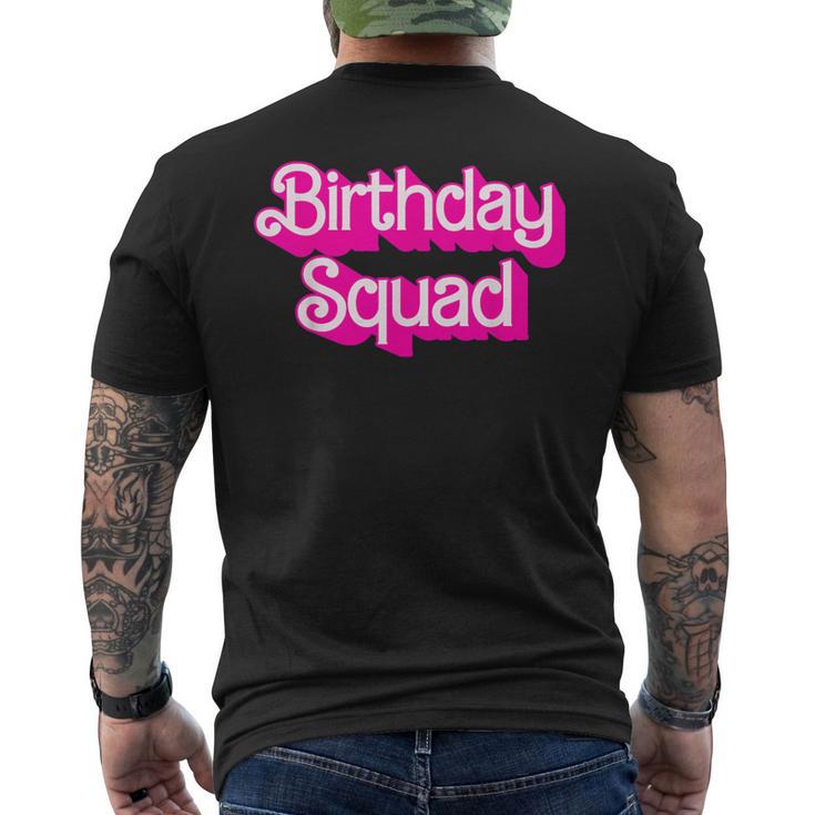 Birthday Squad Birthday Party Matching Family Group Men's T-shirt Back Print