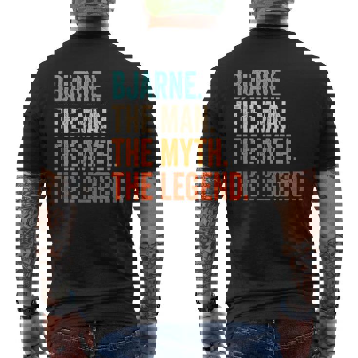 Bjarne The Man The Myth The Legend First Name Bjarne Men's T-shirt Back Print