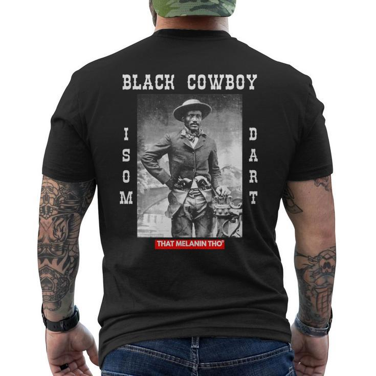 Black Cowboy Isom Dart African American Black Cowboy History Men's T-shirt Back Print