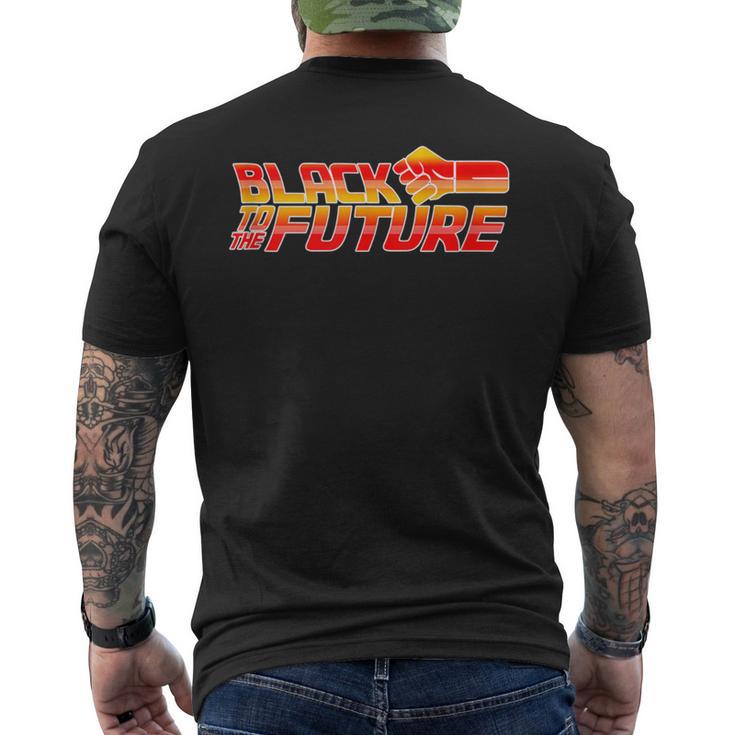 Black To The Future Protest For Hope Famous Film Parody Men's T-shirt Back Print