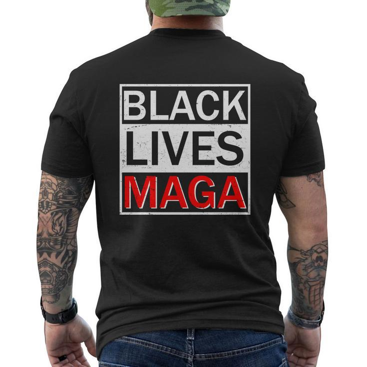 Black Lives Maga V2 Mens Back Print T-shirt