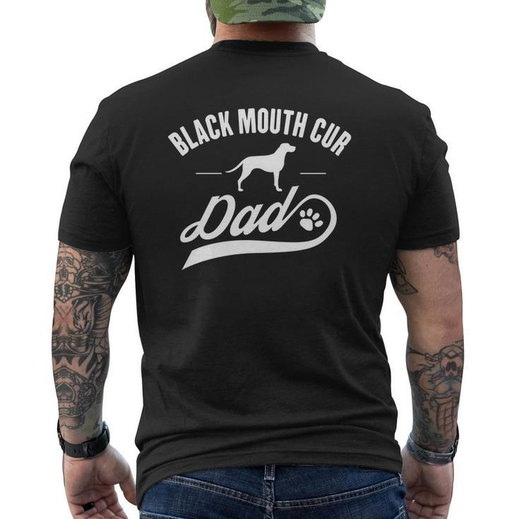 Black Mouth Cur Dad Dog Owner Lover Mens Back Print T-shirt