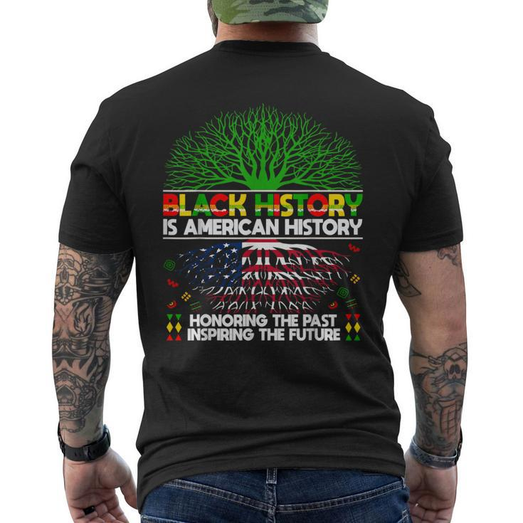 Black History Is American History Patriotic Womens Men's T-shirt Back Print